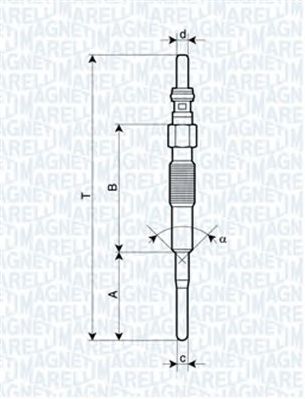 MAGNETI MARELLI 062900079304 -  Свеча накаливания